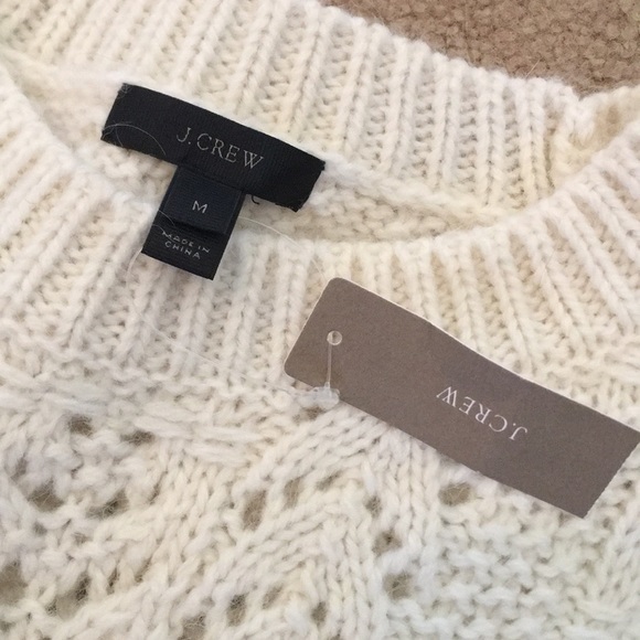 J. Crew Sweaters Classic J Crew Cream Sweater Size M Poshmark